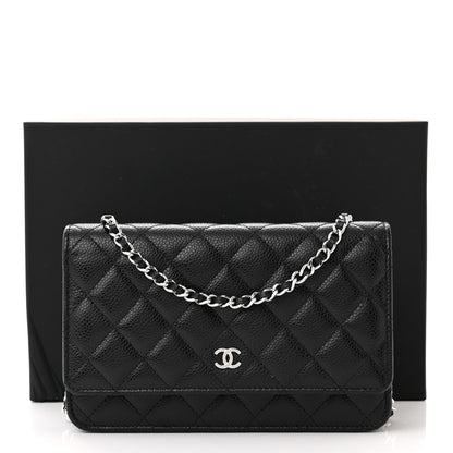Chanel Caviar Quilted Wallet on Chain WOC Black 12 of 12