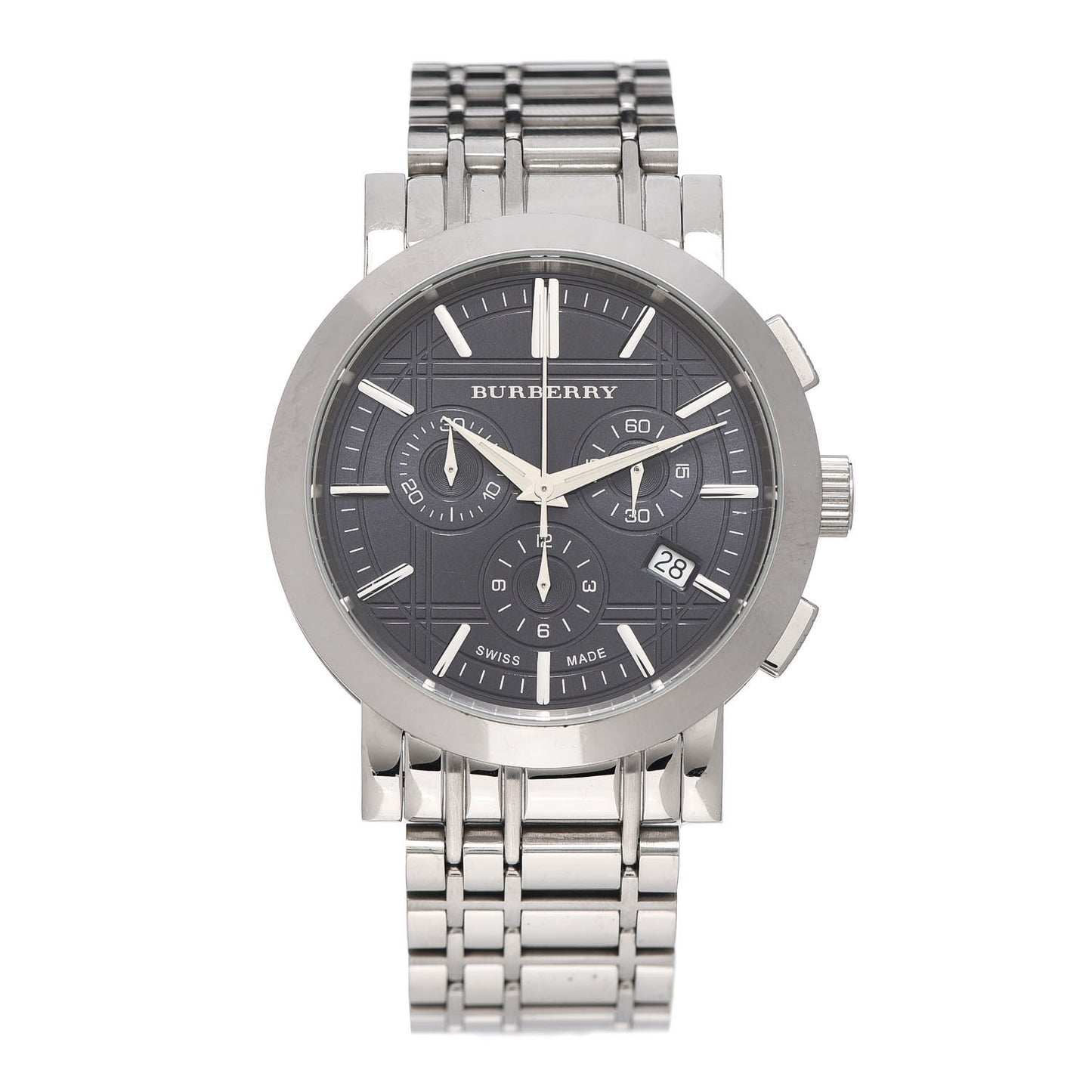 Stainless Steel 40mm Heritage Chronograph Quartz Watch Navy BU1360