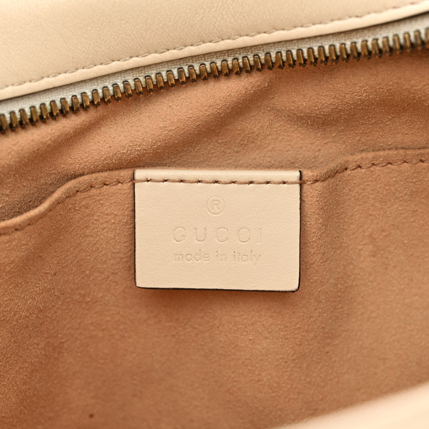 Calfskin Matelasse Small GG Marmont Chain Shoulder Bag White
