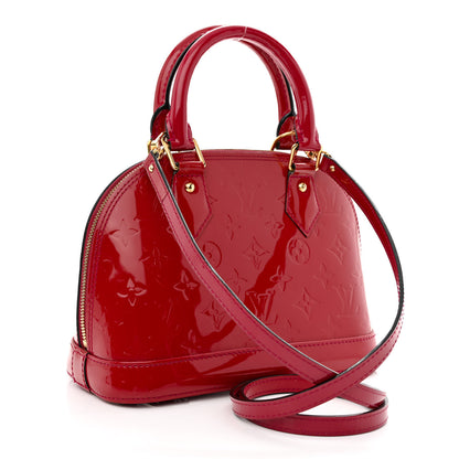Louis Vuitton Vernis Alma BB Magenta 3 of 11