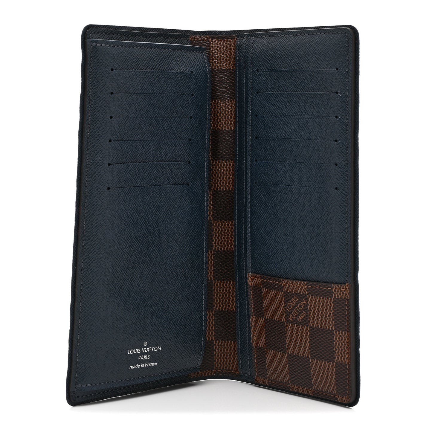 Damier Ebene Brazza Wallet Blue