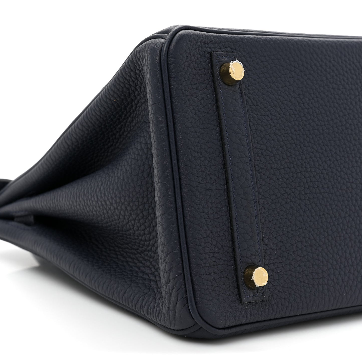 Togo Horseshoe Birkin 30 Bleu Nuit Black