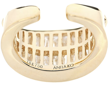 Anita Ko 18K Yellow Gold Baguette Diamond Galaxy Ear Cuff Earring 3 of 4