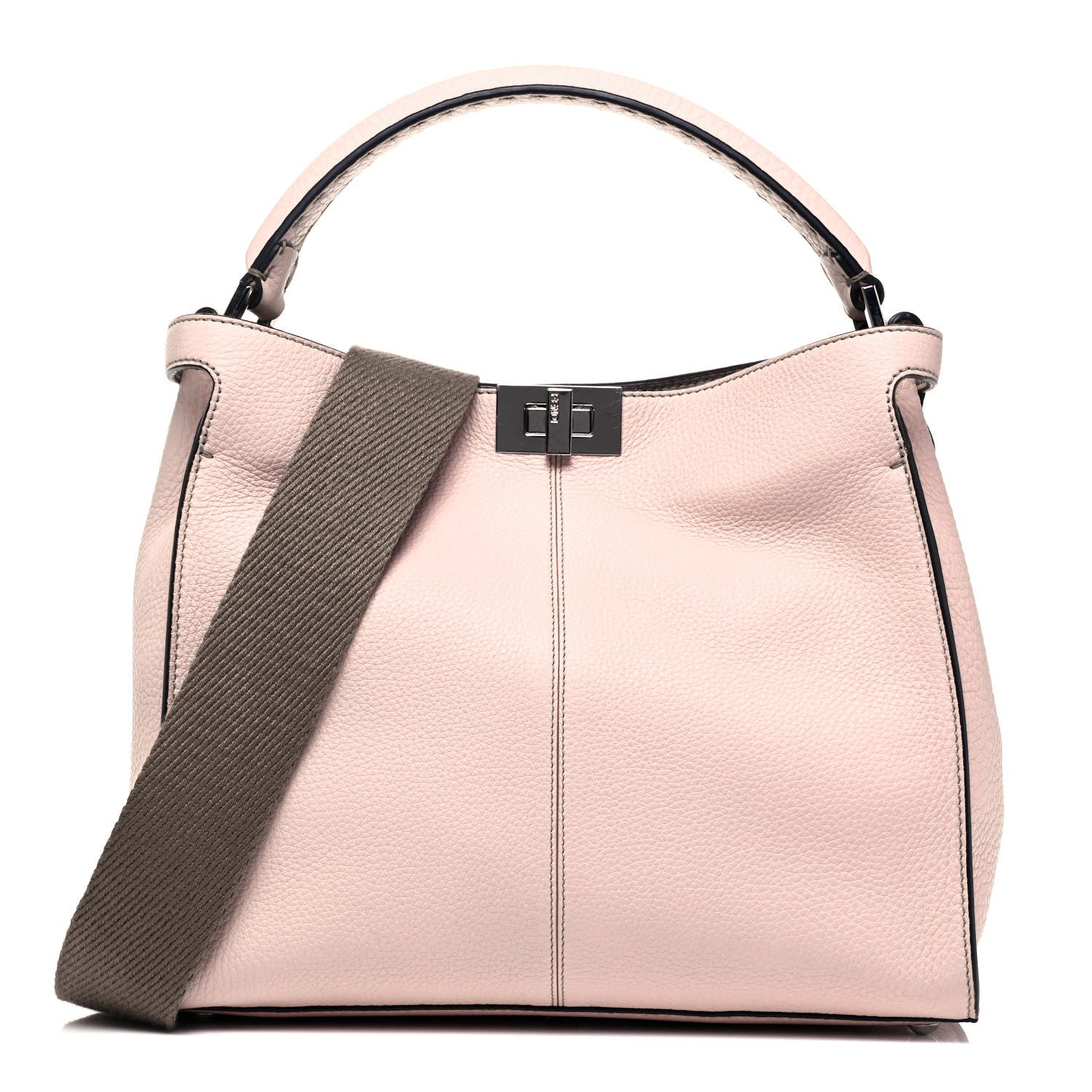 Fendi Cuoio Romano Selleria Bi-Color Medium Peekaboo X-Lite Panna Camelia 1 of 8