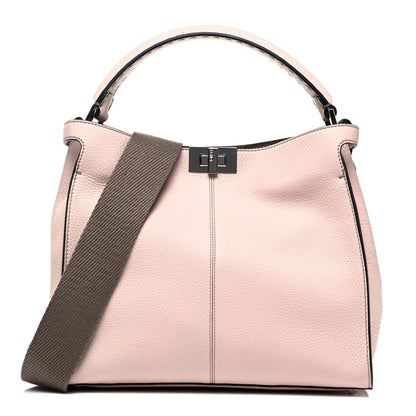Fendi Cuoio Romano Selleria Bi-Color Medium Peekaboo X-Lite Panna Camelia 1 of 8