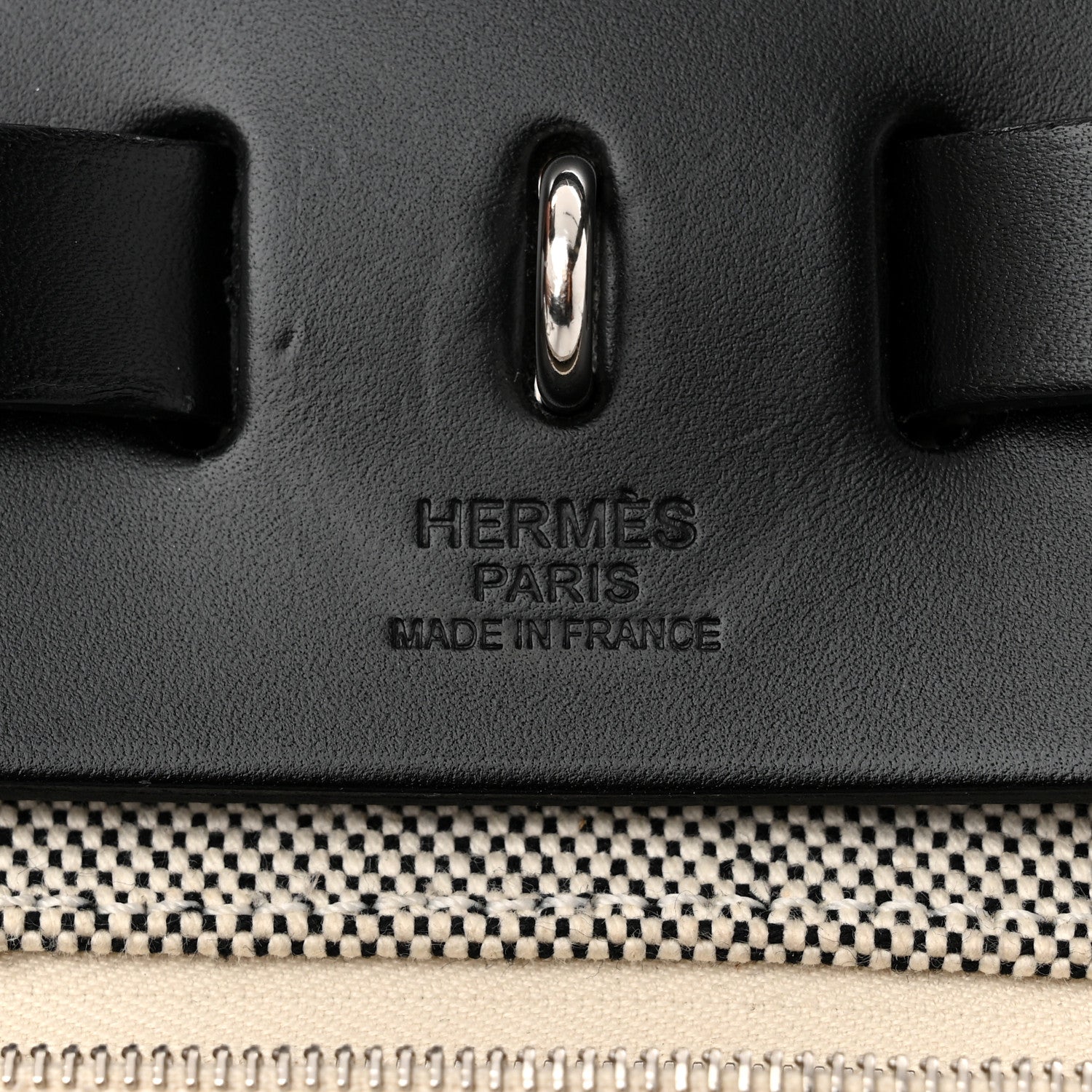 Hermes Vache Hunter Criss Viking Herbag Zip Retourne 31 PM Ecru Black 7 of 12