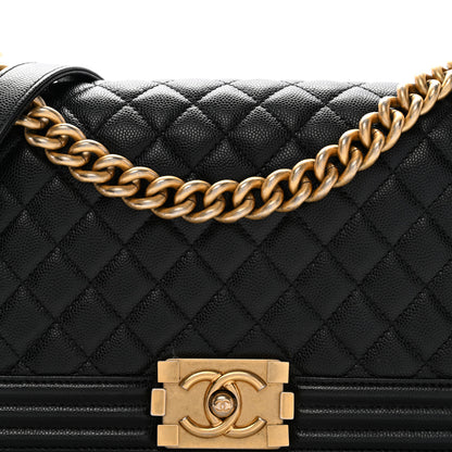 Chanel Caviar Quilted Medium Boy Flap Black 8 of 11