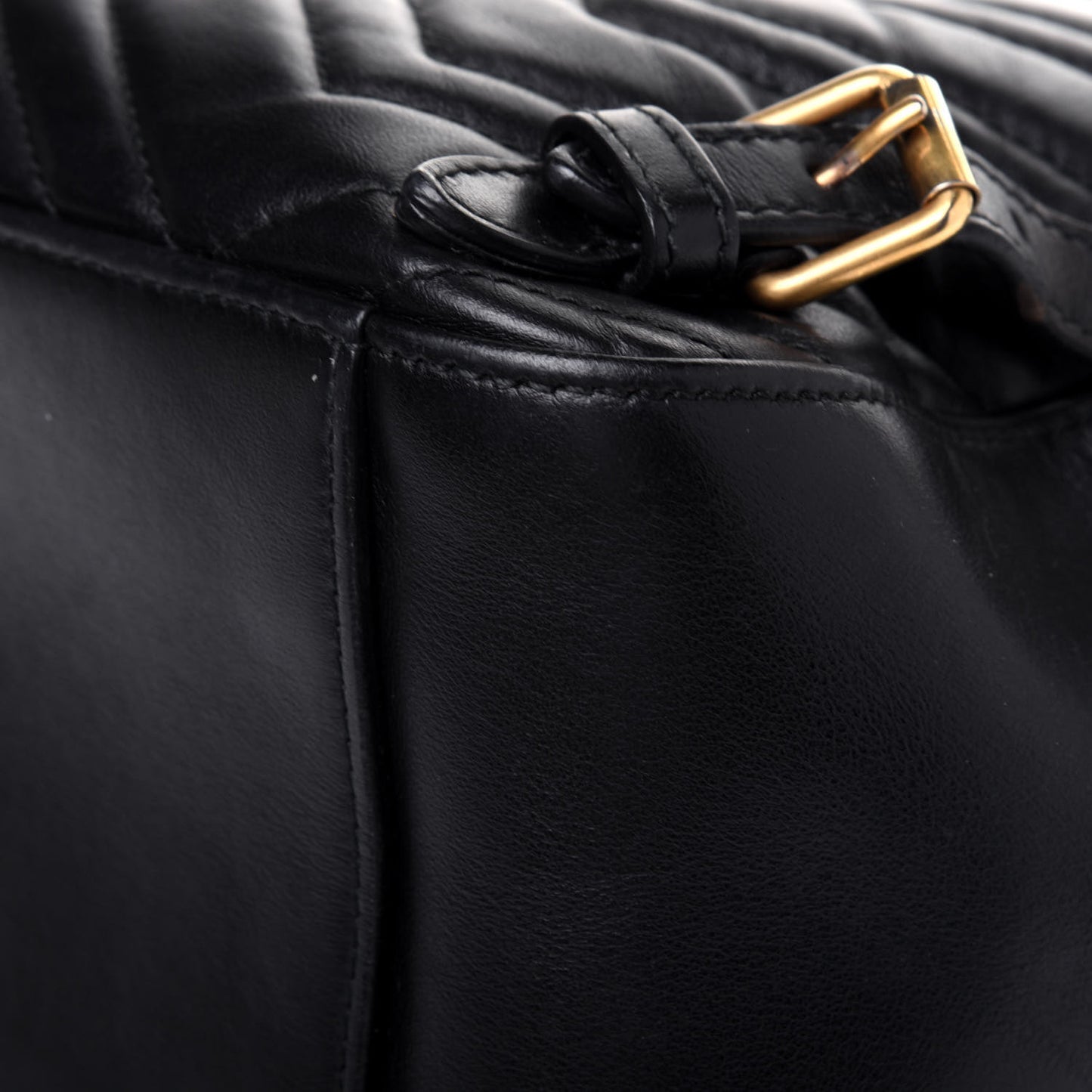 Calfskin Matelasse GG Marmont Backpack Black