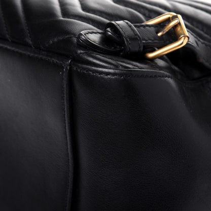 Gucci Calfskin Matelasse GG Marmont Backpack Black 12 of 21