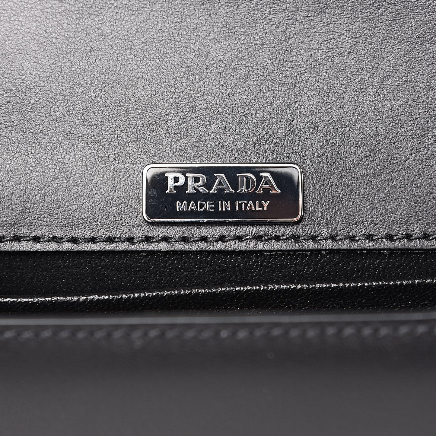 City Calf Saffiano Studded Small Cahier Bag Black