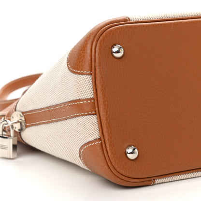 Hermes Toile De Camp Taurillon Clemence Bolide 35 Gold 8 of 10