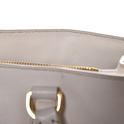 Prada Saffiano Lux Medium Tote Talco 18 of 29