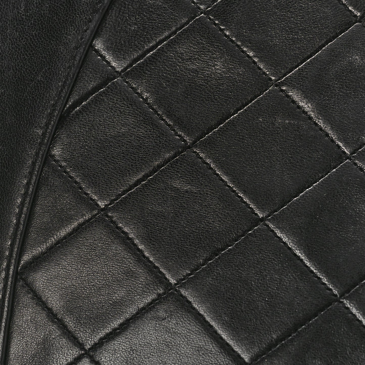 Lambskin Quilted Medium Mademoiselle Single Flap Black
