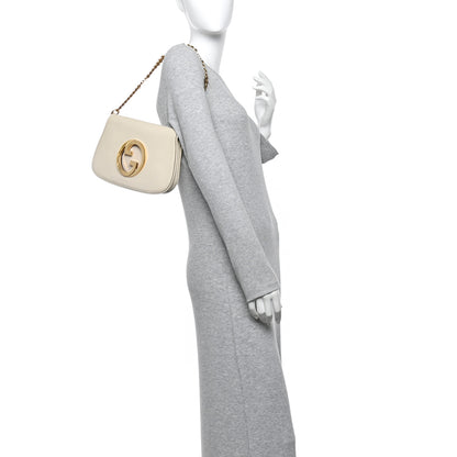 Gucci Roxy Calfskin Blondie Chain Shoulder Flap Bag Mystic White 2 of 10