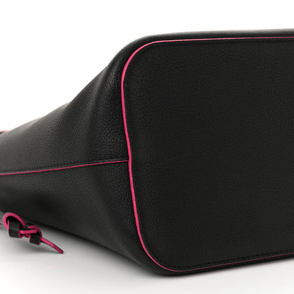 Louis Vuitton Calfskin Lockme Bucket Black 8 of 9