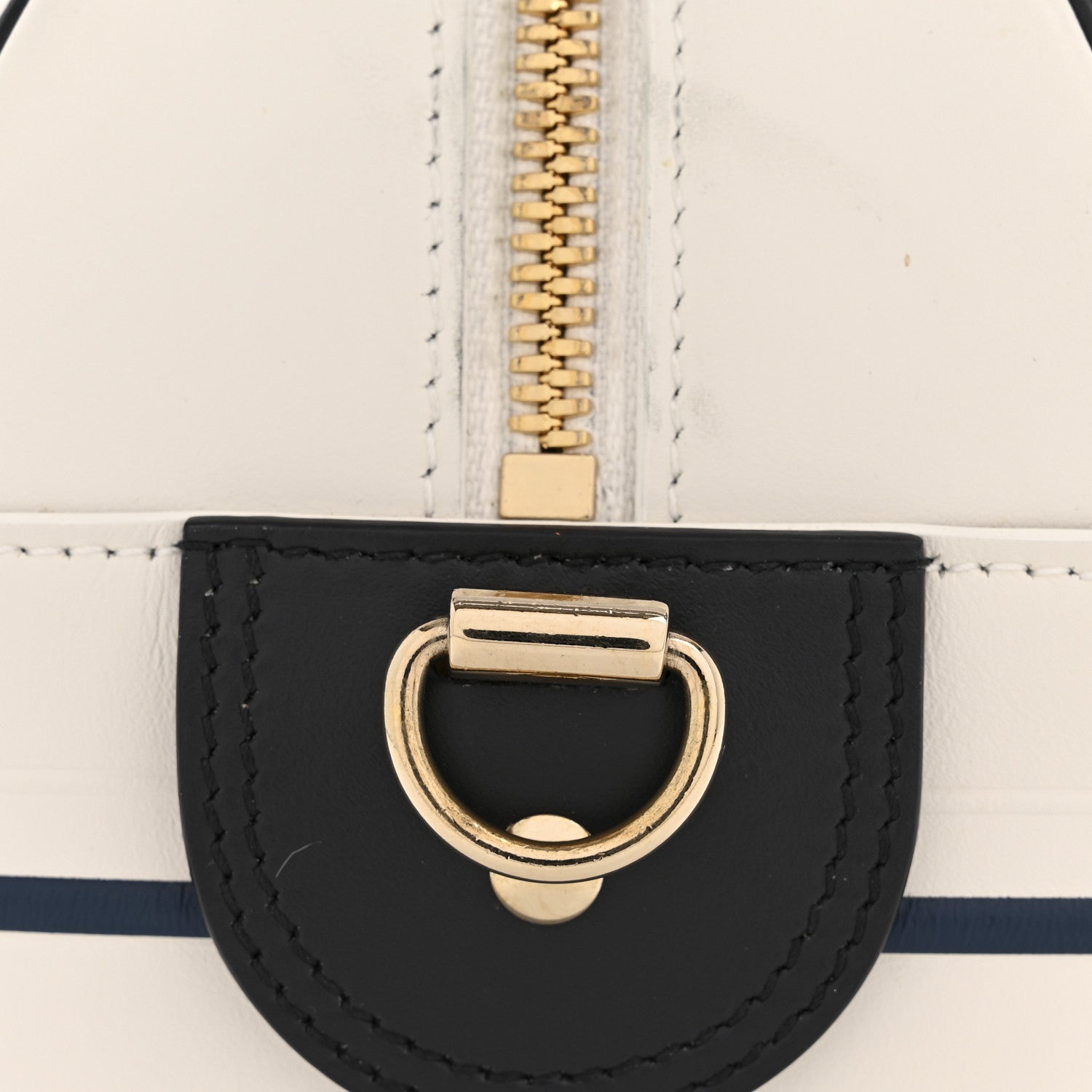 Christian Dior Calfskin Small Dior Vibe Zip Bowling Bag White 11 of 13