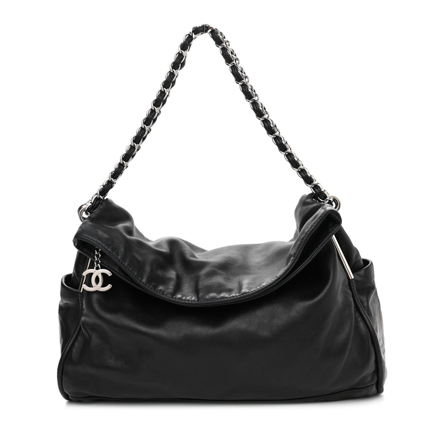 Lambskin Large Ultimate Soft Tote Black