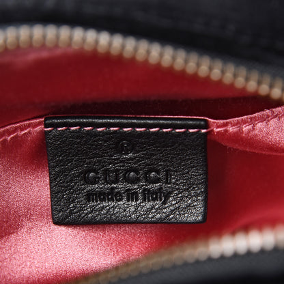 Gucci Velvet Matelasse Marquise Crystals Mini GG Marmont Chain Shoulder Bag Black 5 of 10