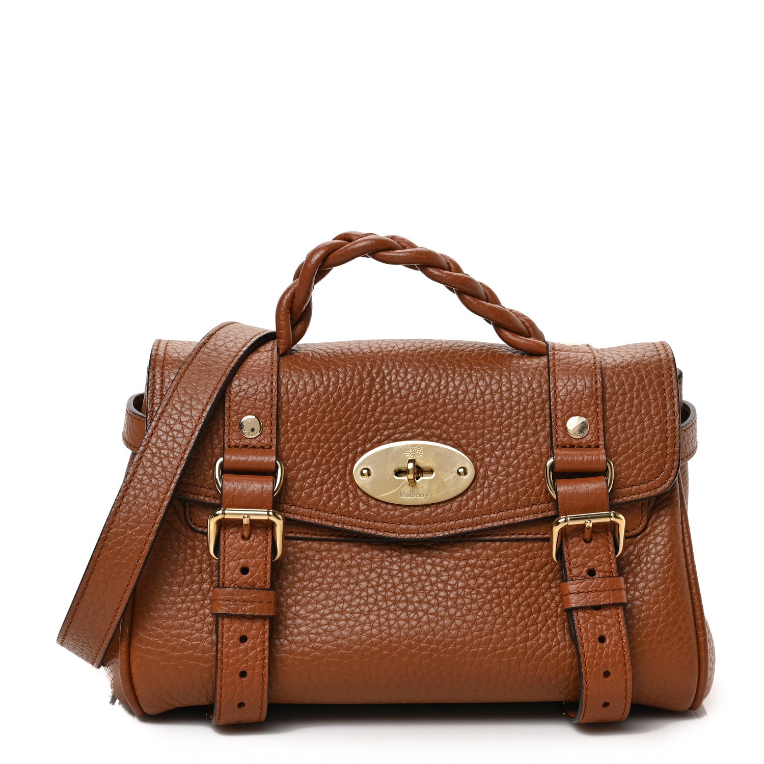 Mulberry Heavy Grain Mini Alexa Chestnut 1 of 8