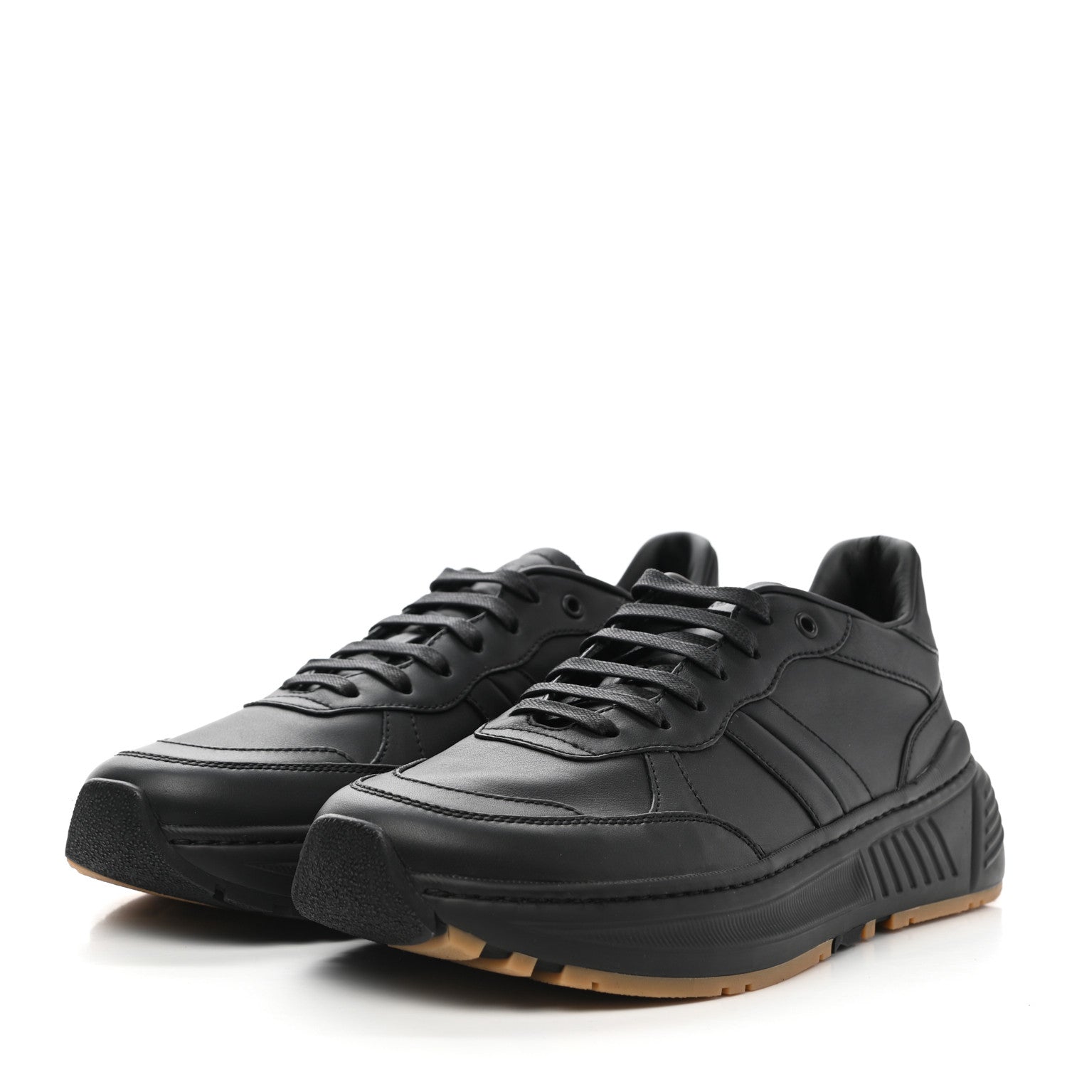 Bottega Veneta Calfskin Mens The Speedster Sneakers 43.5 Black 3 of 10