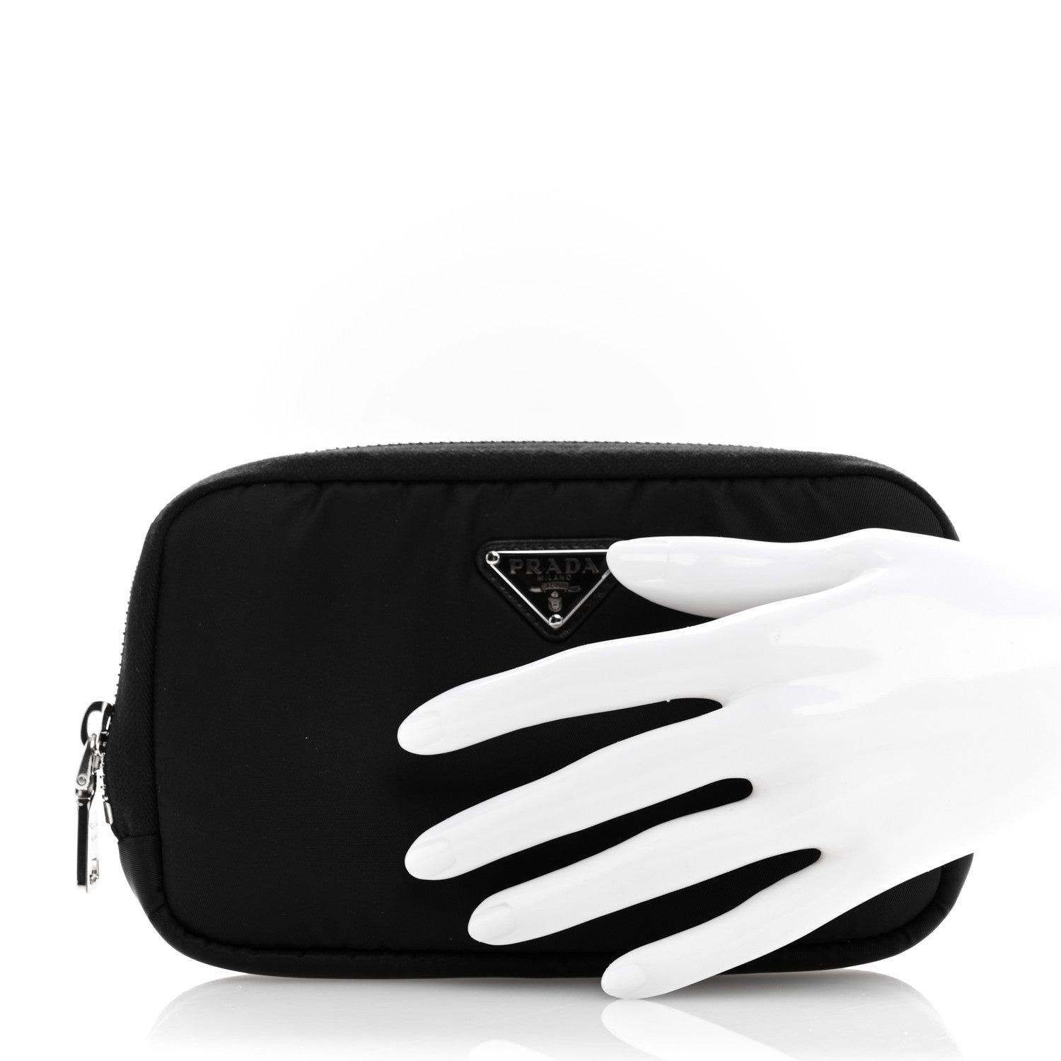 Prada Nylon Vela Cosmetic Pouch Black 2 of 9