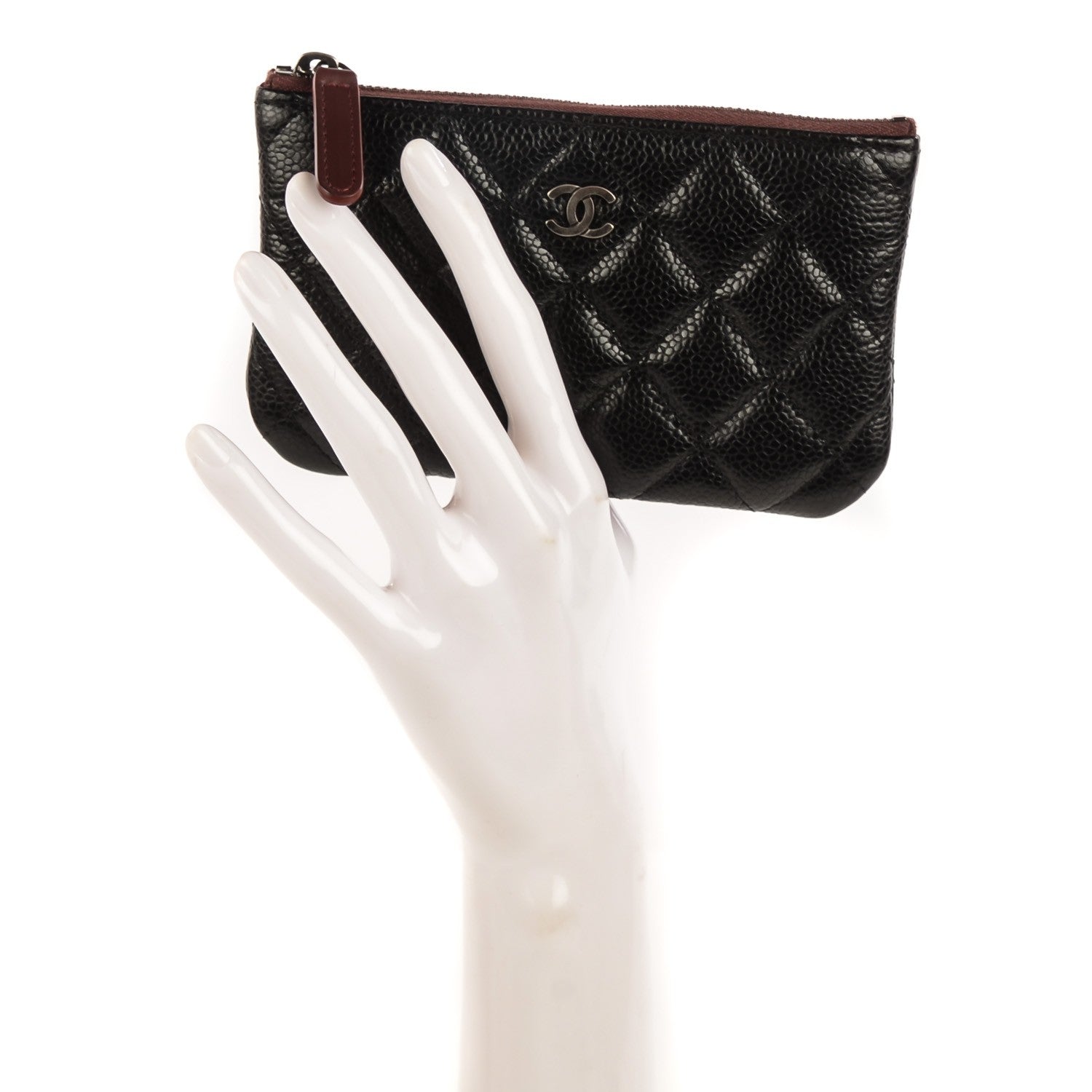 Chanel Caviar Quilted Coin Purse Case Black 2 of 8