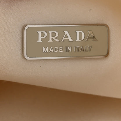 Prada Satin Crystal Mini Re-Edition 2000 Bag White 6 of 14