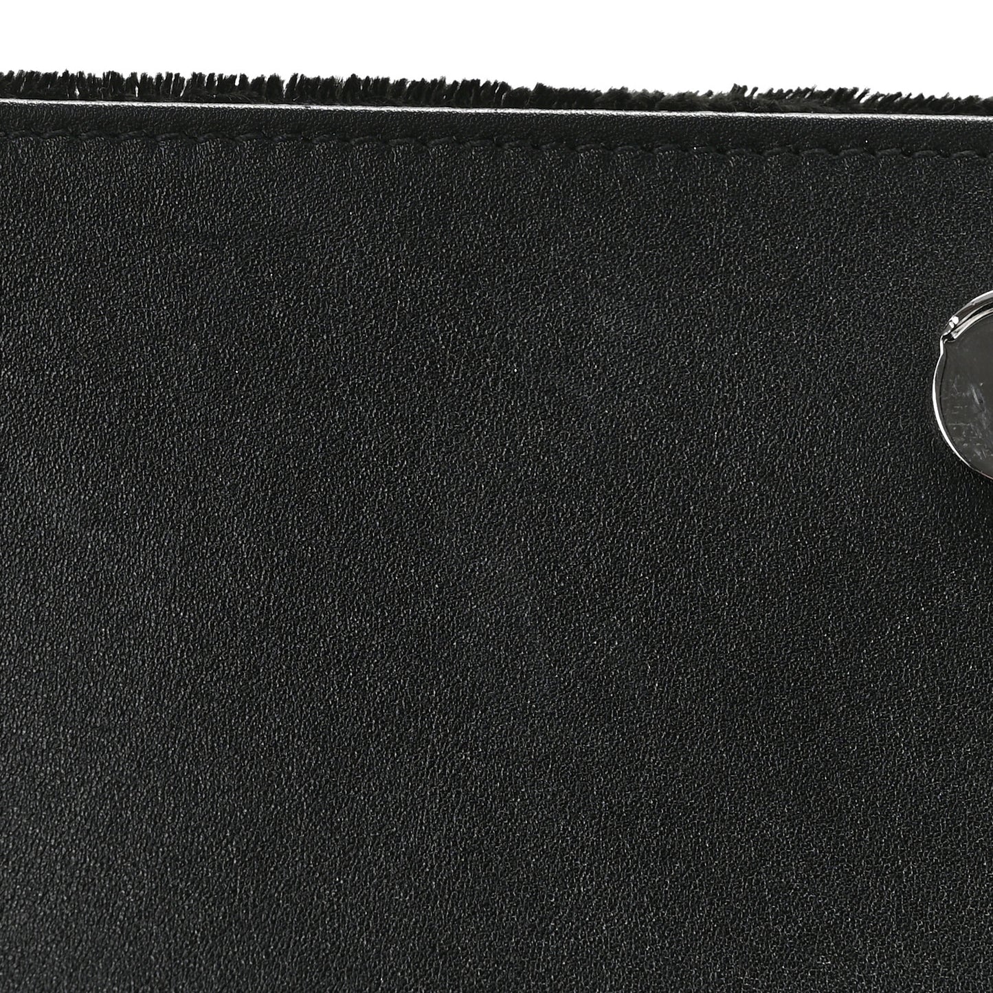 Velvet Crystal Studded Monogram Small Kate Satchel Black