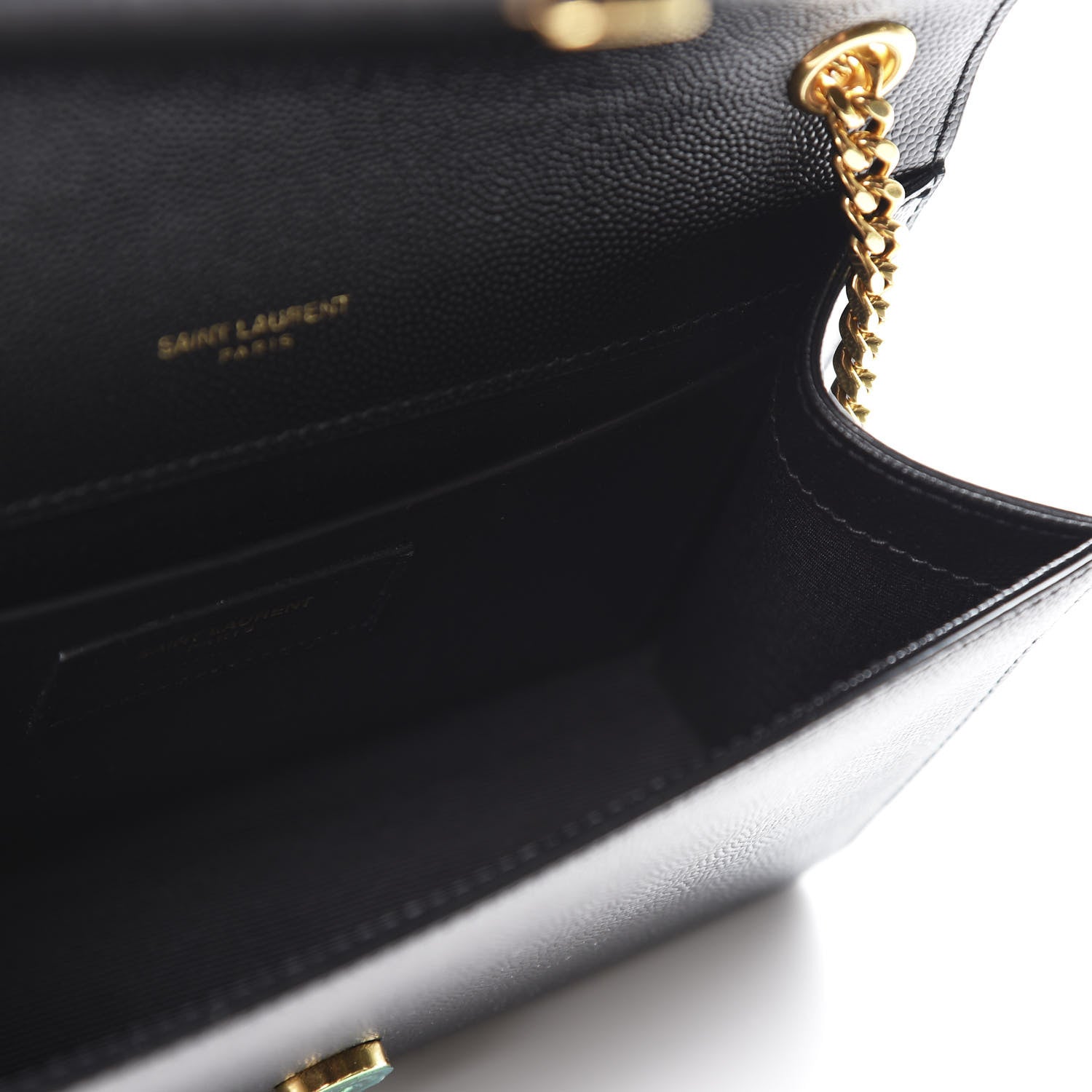 Saint Laurent Grain De Poudre Small Monogram Kate Satchel Black 4 of 9