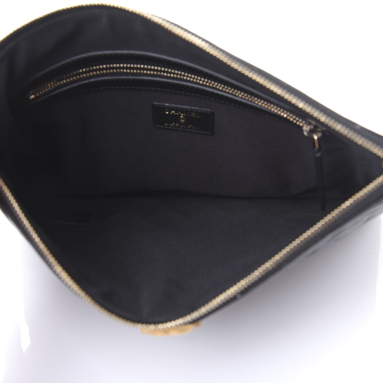 Chanel Caviar Quilted Medium Boy Cosmetic Case Black 4 of 10