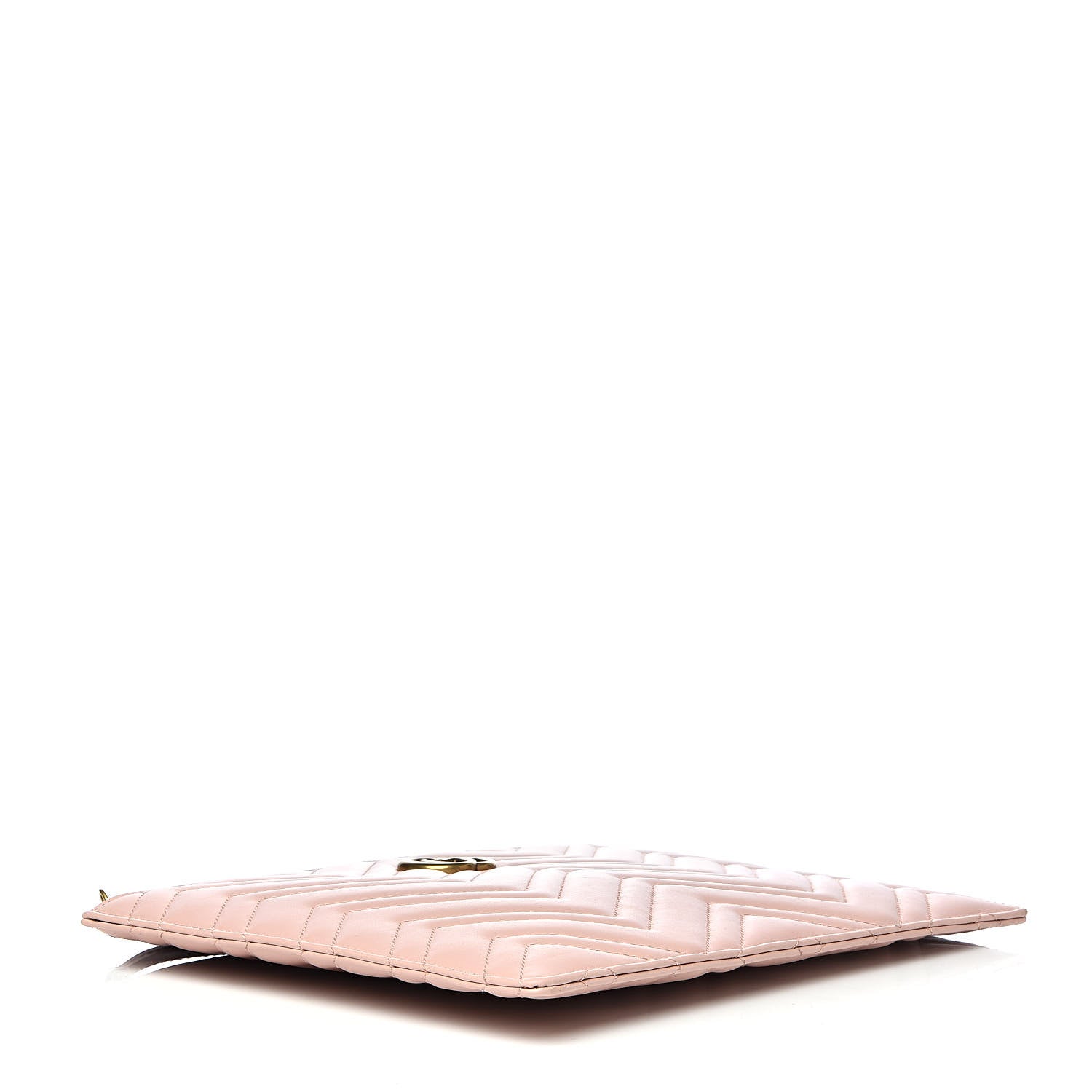 Gucci Calfskin Matelasse Large GG Marmont Zip Pouch Perfect Pink 4 of 7