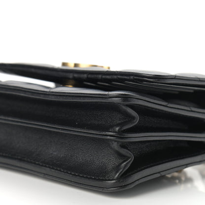Chanel Lambskin Enamel Quilted Pending CC Clutch With Chain Black 8 of 8