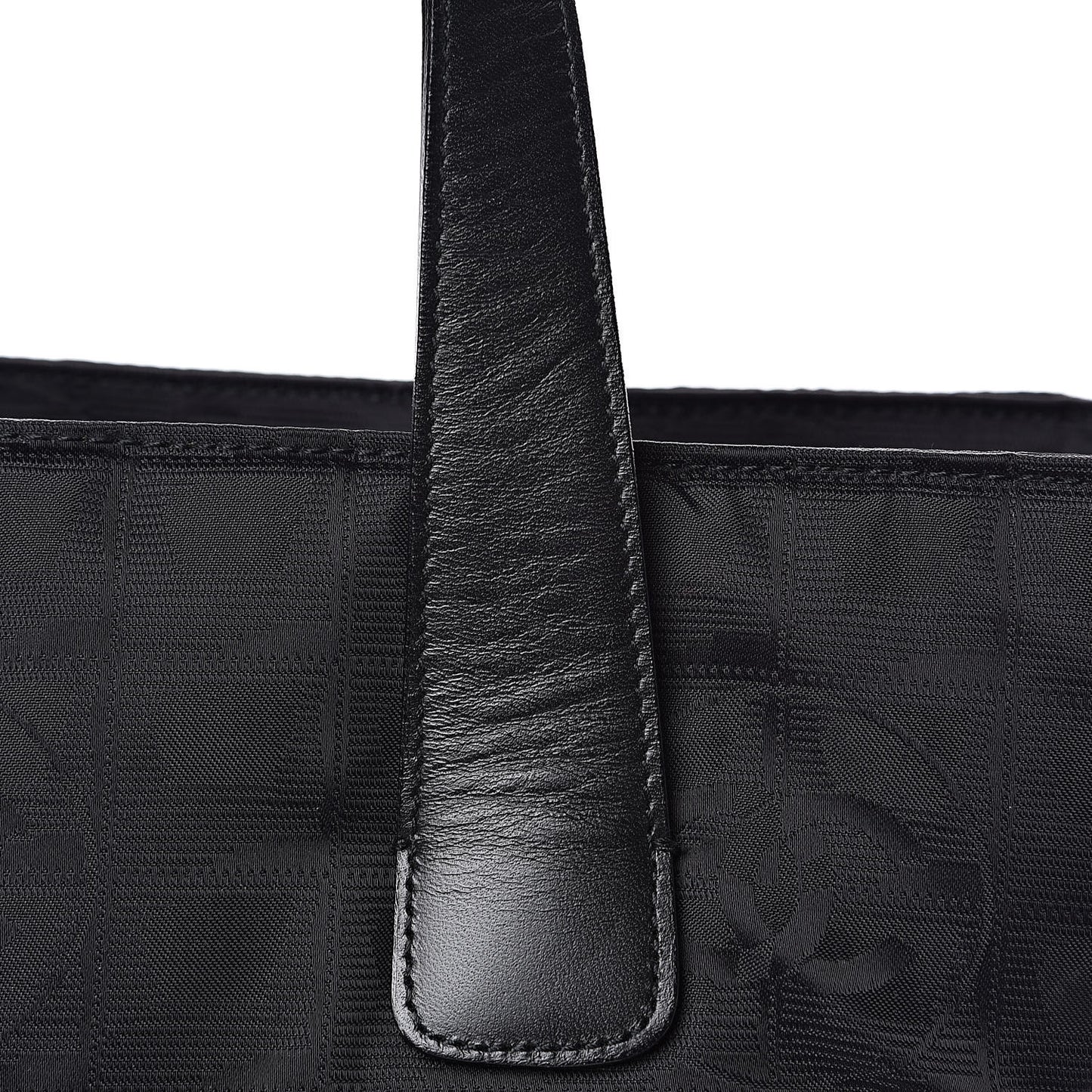 Nylon Large Travel Tote Black