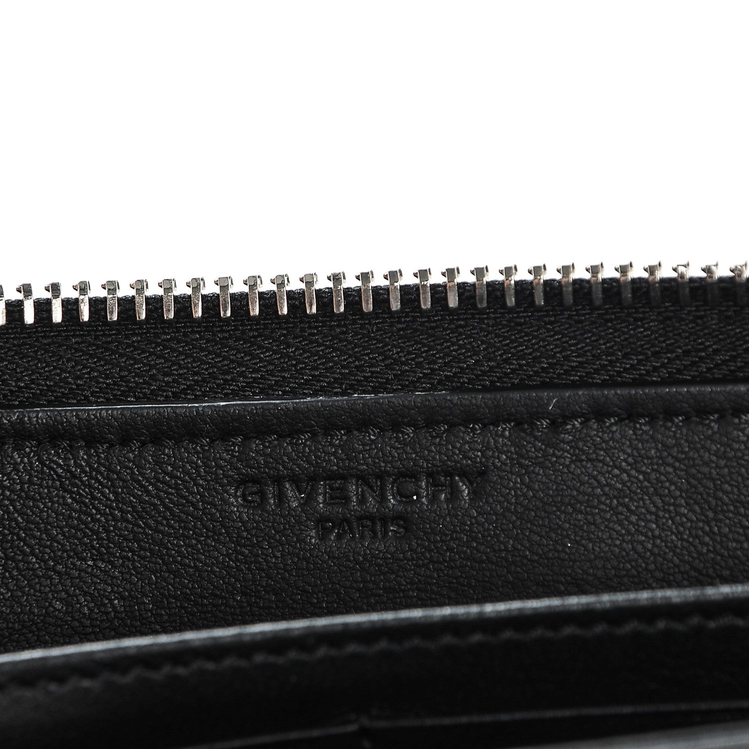 Givenchy Calfskin Star Pandora Zip Around Wallet Black Red 6 of 6