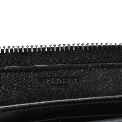 Givenchy Calfskin Star Pandora Zip Around Wallet Black Red 6 of 6
