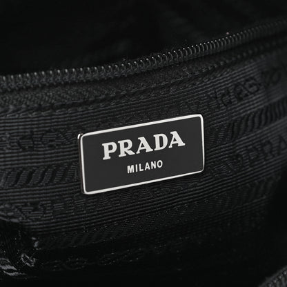 Prada Tessuto Nylon Studded New Vela Shoulder Bag Black Verde 5 of 11