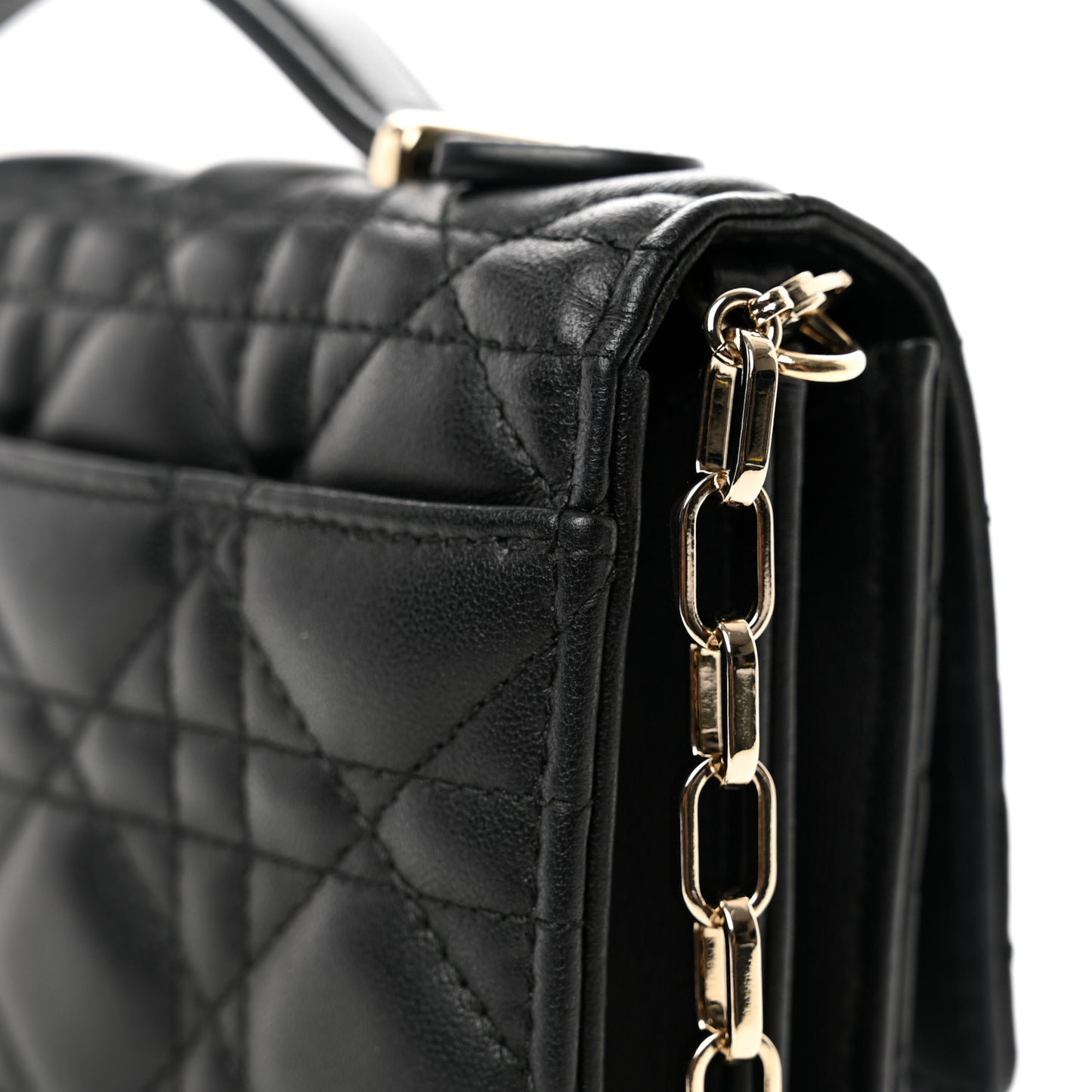 Lambskin Cannage Mini My Dior Bag Black