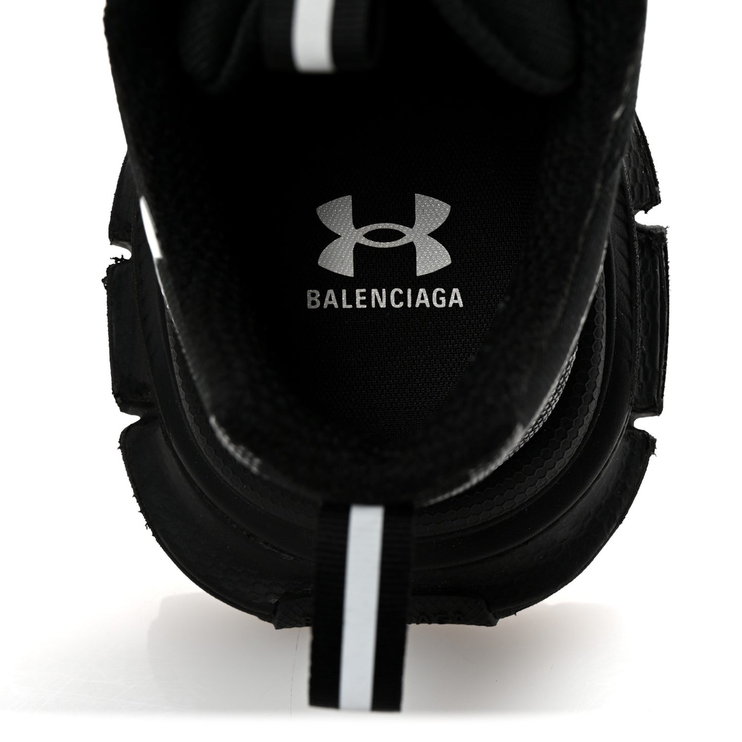 X Under Armour Knit Mesh 3XL Sneakers 43 Black White