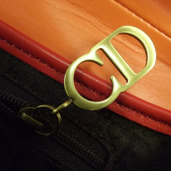 Leather Saddle Bag Orange LTD ED