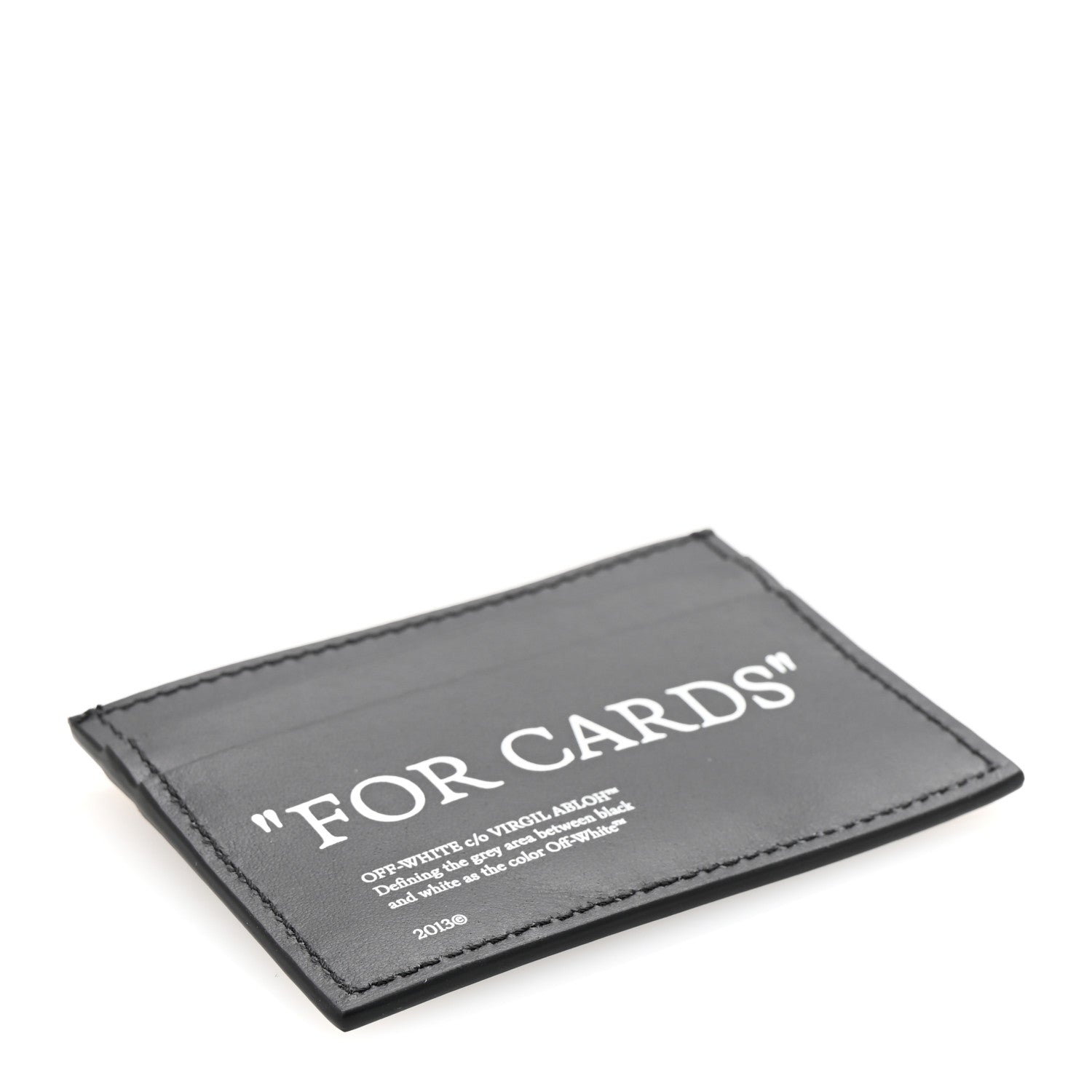 Off-White Calfskin For Cards Card Holder Black 4 of 7