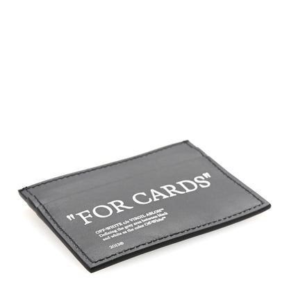 Off-White Calfskin For Cards Card Holder Black 4 of 7