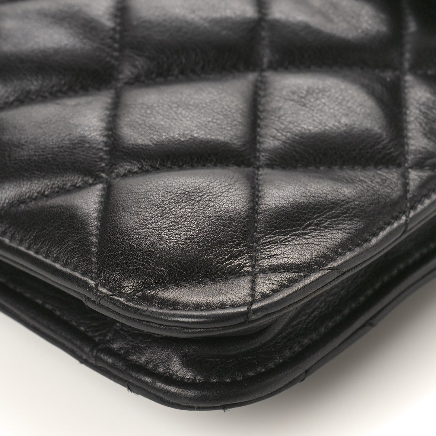 Lambskin Quilted Jumbo XL Maxi Single Flap Black