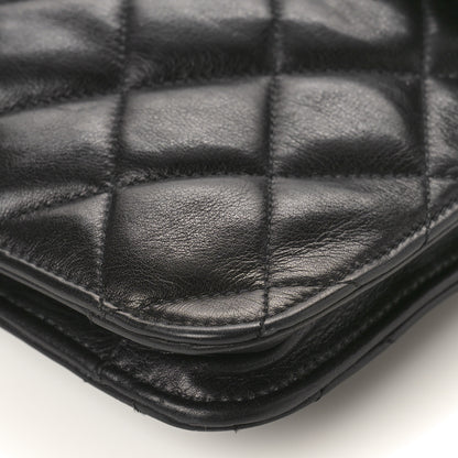 Chanel Lambskin Quilted Jumbo XL Maxi Single Flap Black 8 of 10