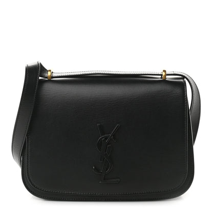 Saint Laurent Smooth Calfskin Small Spontini Saddle Bag Black 1 of 9