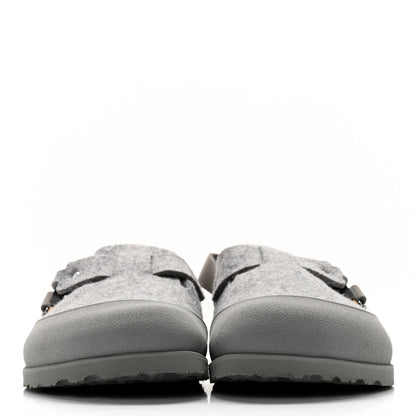 Christian Dior X BIRKENSTOCK Felted Wool Nubuck Calfskin Tokio Mule 41 Grey 2 of 7