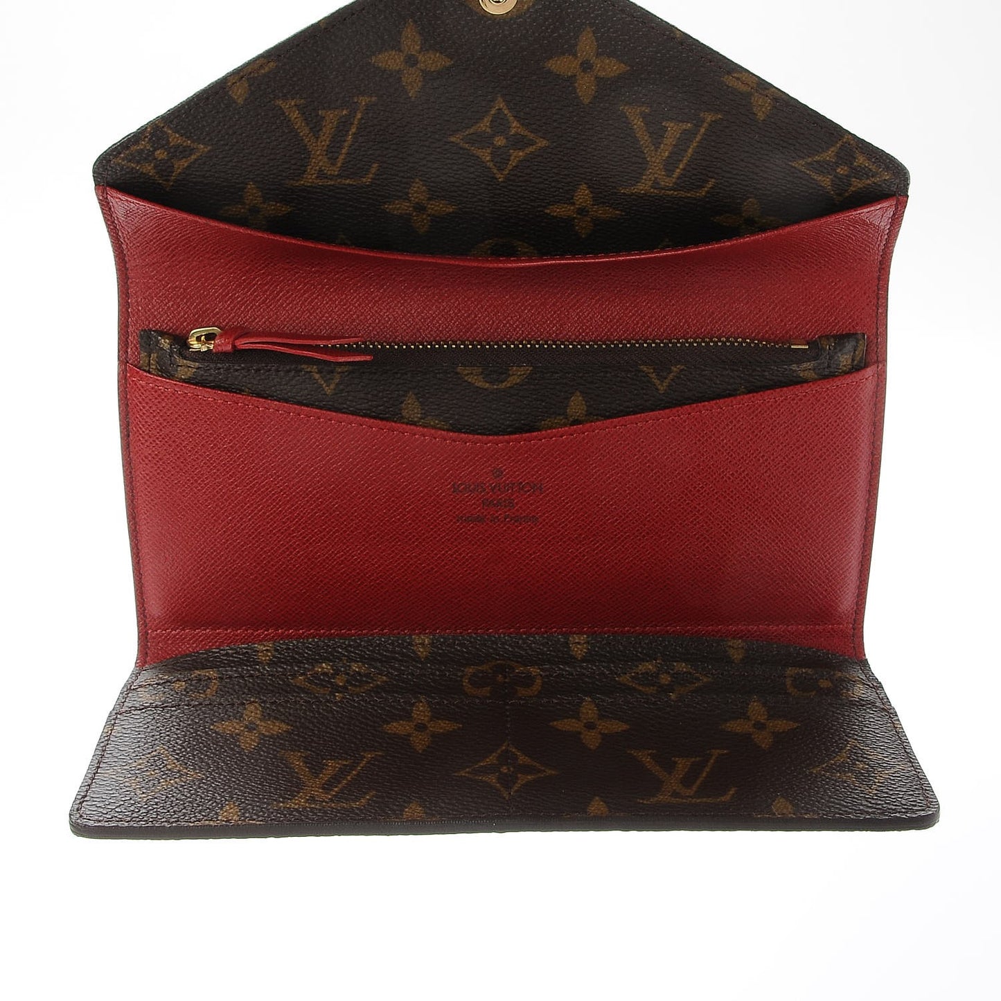 Monogram Josephine Wallet Red