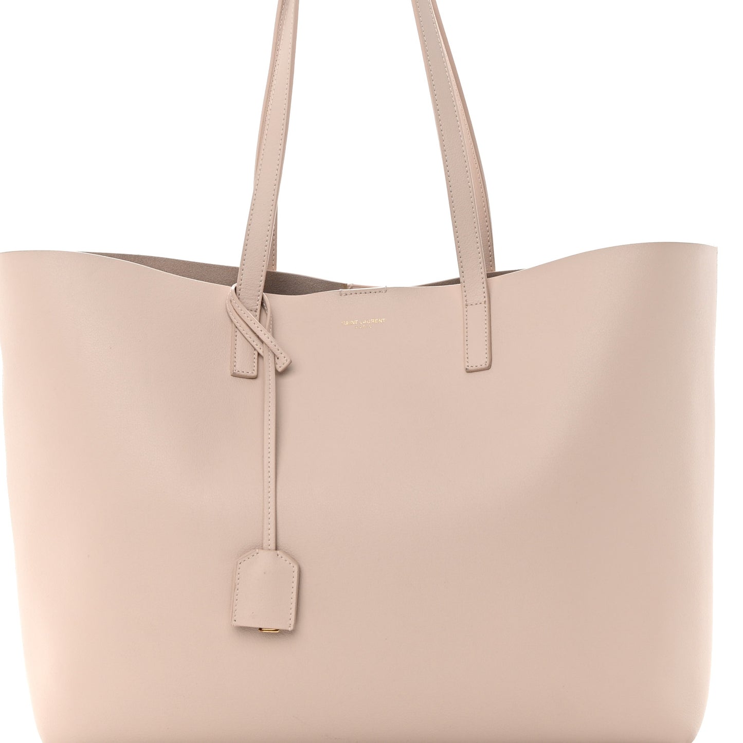 Calfskin Large Shopping Tote Pale Blush