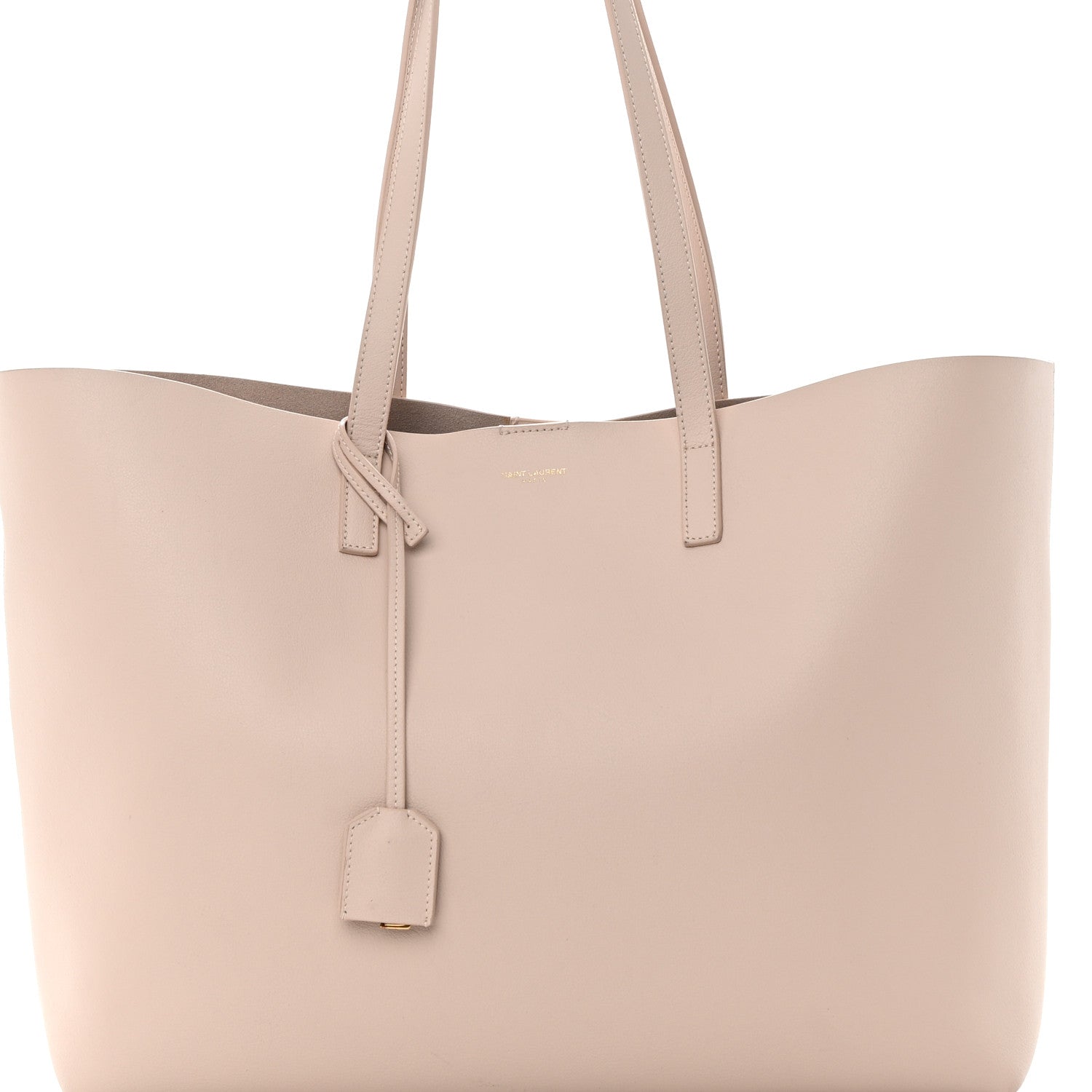Saint Laurent Calfskin Large Shopping Tote Pale Blush 9 of 16