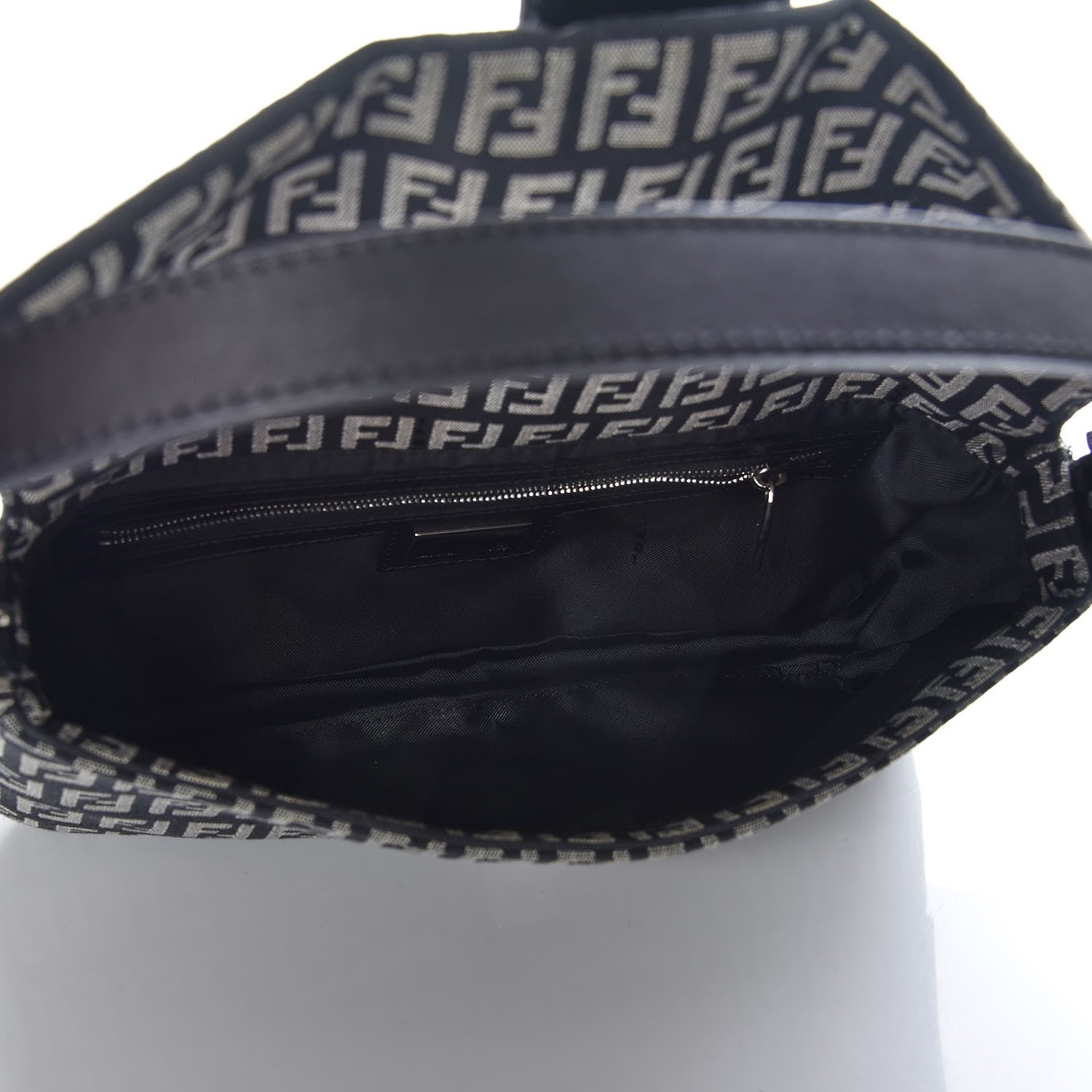 Fendi Zucchino Baguette Black 5 of 7