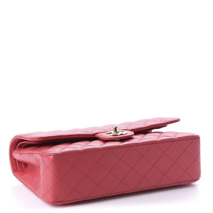 Chanel Caviar Quilted Medium Double Flap Dark Pink 4 of 10